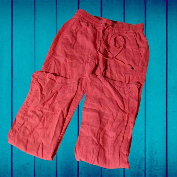 Love Tree Coral Wide Leg Pants - Picture 13 of 16